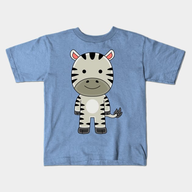 zebra Kids T-Shirt by MEDZ